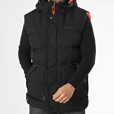 Geographical Norway - Doudoune Capuche Sans Manches Vadibere Noire