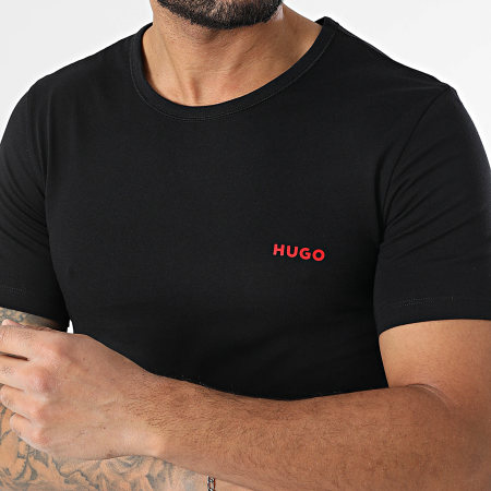 HUGO - Lot De 3 Tee Shirts 50480088 Noir
