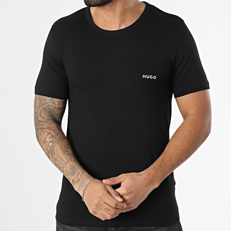 HUGO - Lot De 3 Tee Shirts 50480088 Noir