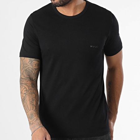 HUGO - Lot De 3 Tee Shirts 50480088 Noir