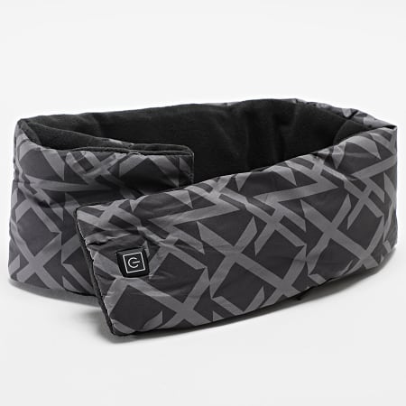 Kymaxx - Echarpe Chauffante Noir Gris Anthracite