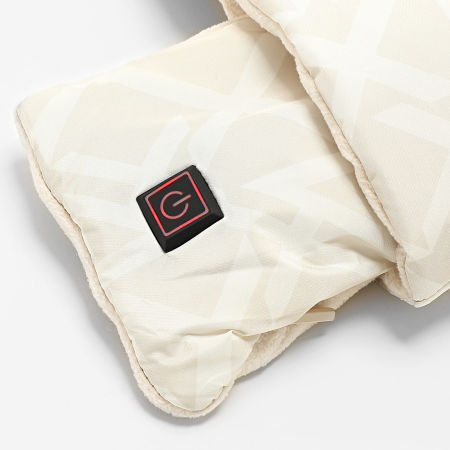 Kymaxx - Beige verwarmde sjaal