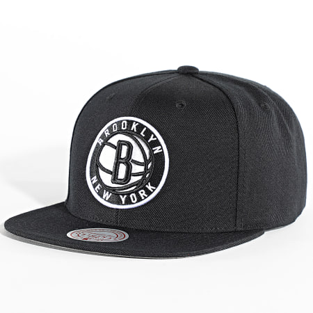 Mitchell and Ness - Casquette Snapback White Brooklyn Nets HHSS3256-BNE Noir