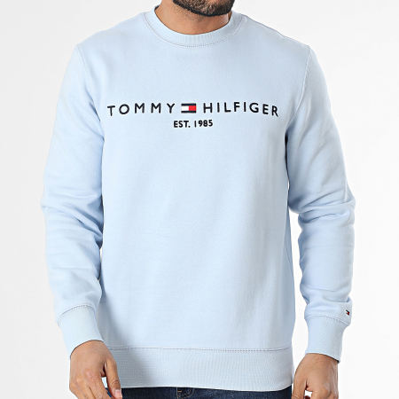 Tommy Hilfiger - Sweat Crewneck Tommy Logo 1596 Bleu Clair