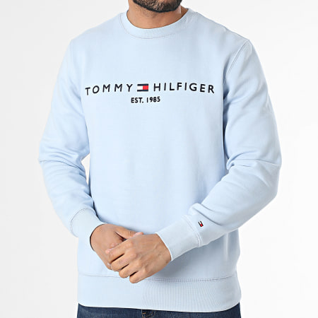 Tommy Hilfiger - Sweat Crewneck Tommy Logo 1596 Bleu Clair