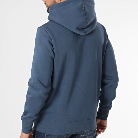 Tommy Hilfiger - Sweat Capuche Script Logo 3631 Bleu Marine