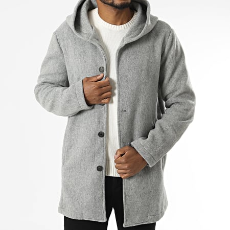Uniplay - Veste Longue Capuche Gris