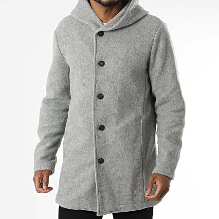 Uniplay - Veste Longue Capuche Gris