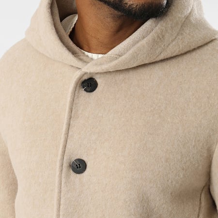 Uniplay - Veste Longue Capuche Beige