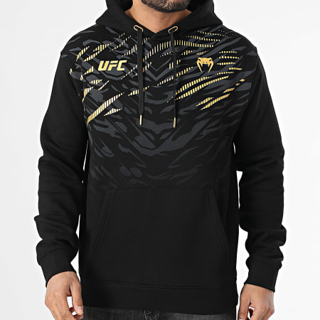 Venum - UFC Replica Sudadera con capucha Negro Oro