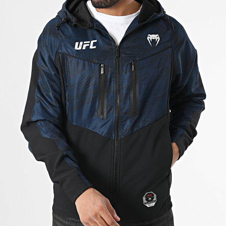 Venum - UFC Fight Week Azul Marino Negro Chaqueta con cremallera y capucha