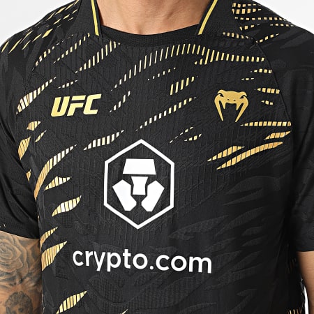 Venum - Camiseta UFC Authentic Fight Night Negro Oro