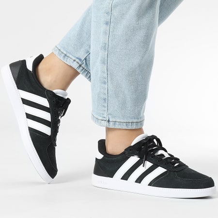 Adidas Sportswear - Baskets Femme Breaknet Sleek Suede IH5466 Core Black Footwear White