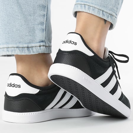 Adidas Sportswear - Baskets Femme Breaknet Sleek Suede IH5466 Core Black Footwear White