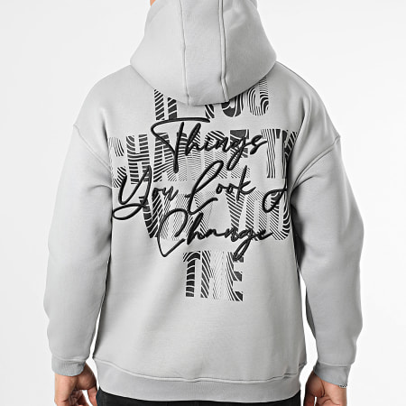 Classic Series - Felpa con cappuccio grigia