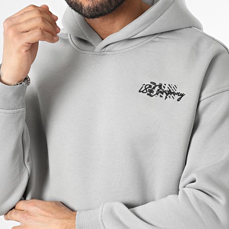 Classic Series - Felpa con cappuccio grigia