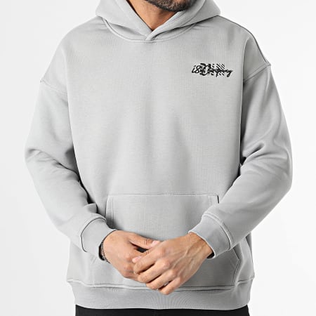 Classic Series - Felpa con cappuccio grigia