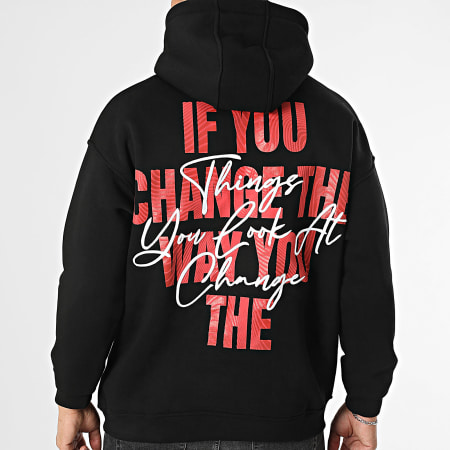 Sudadera negra y roja discount