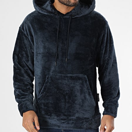 Classic Series - Sweat Capuche Polaire Bleu Marine