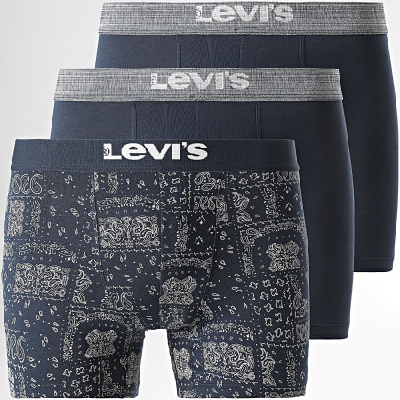 Levi's - Lot De 3 Boxers 701229550 Bleu Marine Bandana