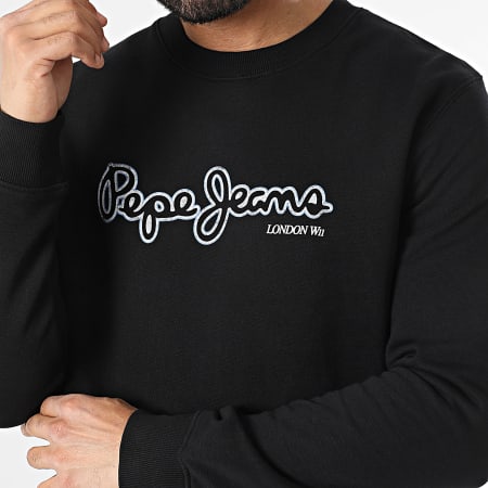 PEPE  Pepe Jeans - Crewneck Sweat Dorian PM582757 Black - Ryses