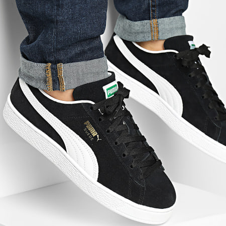 Mens black puma suede on sale