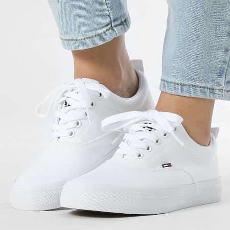 Tommy Jeans - Baskets Femme Classic Tommy Jeans 0986 White