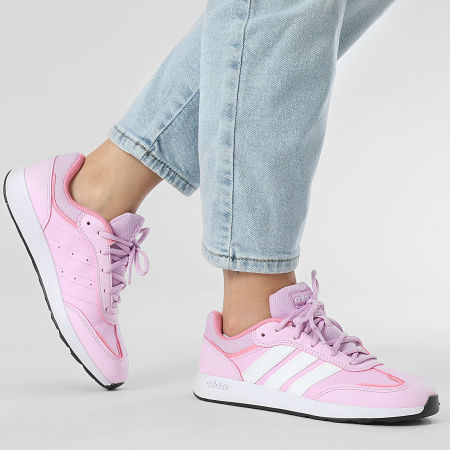Adidas Sportswear - Baskets Femme Tensaur Switch J JI1055 Bliss Lilac Footwear White Bliss Pink