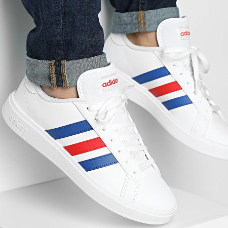 Adidas Blanche Basket Grand Court Adidas Sportswear Baskets Grand