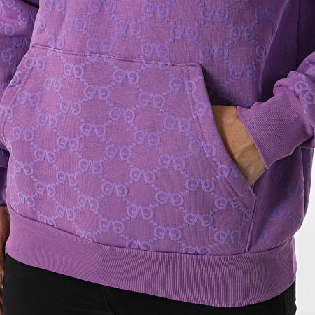 JT Air Shoodie - Chemise Manches Longues Avec Capuche, Sarcelle/violet, XXL