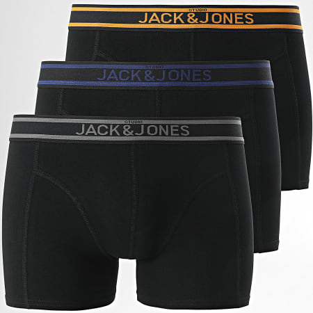 Jack And Jones - Lot De 3 Boxers Marc Noir