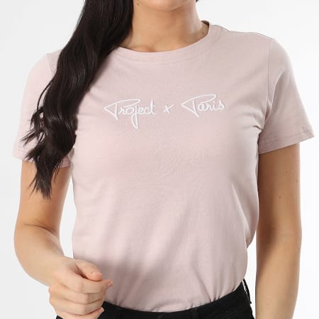 Project X Paris - Tee Shirt Femme F221121 Rose Clair