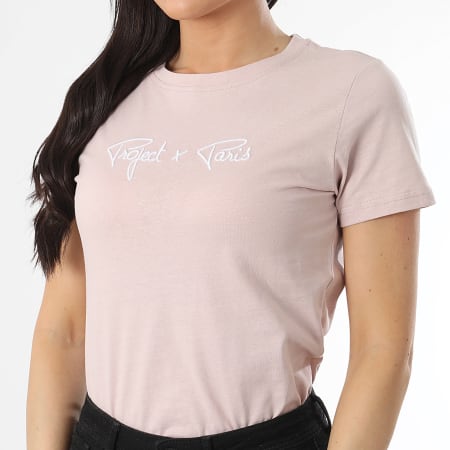 Project X Paris - Tee Shirt Femme F221121 Rose Clair