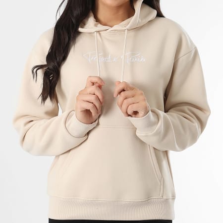 Project X Paris Felpa Con Cappuccio Ricamata Donna | Nero – Giacca Casual Morbida Taglie XS