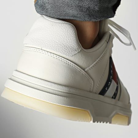Tommy Jeans - Baskets The Brooklyn Leather Essential 1576 Ecru