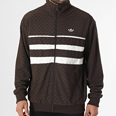 Veste adidas blanche et bleu ou noir et marron outlet