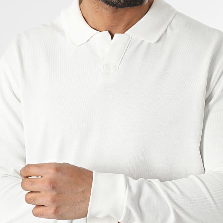Classic Series - Polo Manches Longues Blanc