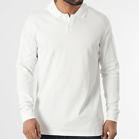 Classic Series - Polo Manches Longues Blanc