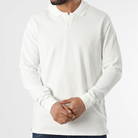 Classic Series - Polo Manches Longues Blanc