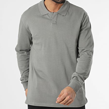 Classic Series - Polo Manches Longues Gris