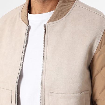 Frilivin - Veste Zippée Beige Camel