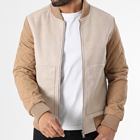 Frilivin - Veste Zippée Beige Camel
