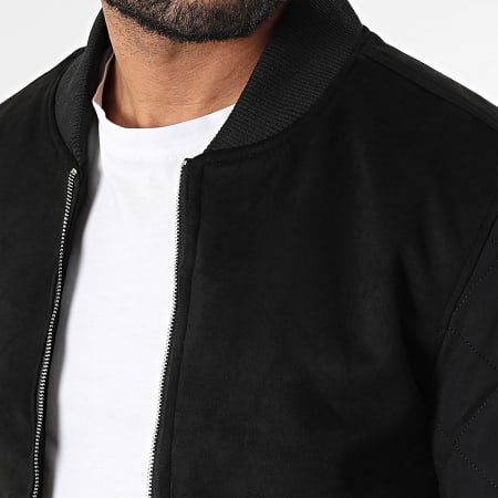 Frilivin - Chaqueta negra con cremallera