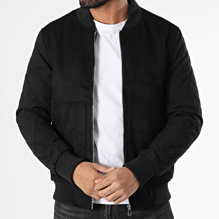 Frilivin - Chaqueta negra con cremallera