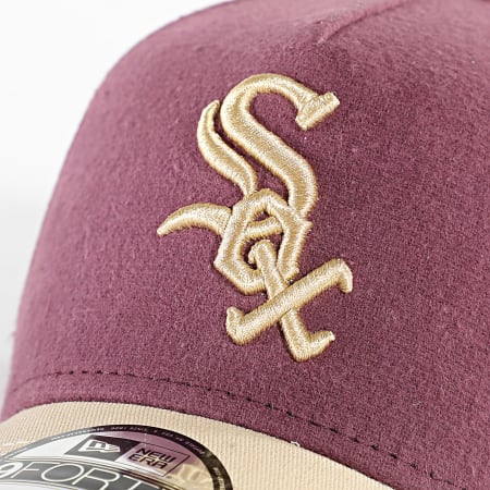 New Era - Casquette 9Forty Chicago White Sox 60586793 Bordeaux Beige