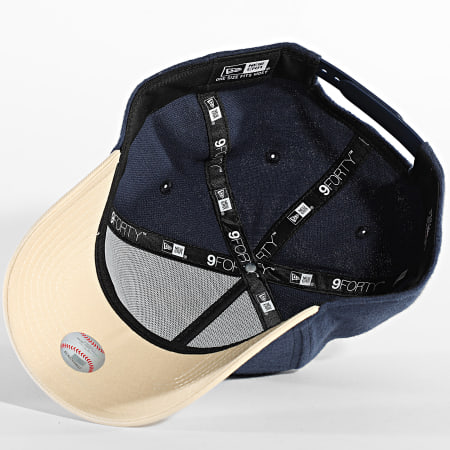 New Era - Gorra de béisbol Moleskin Crown 9Forty NY 60586824 Beige marino