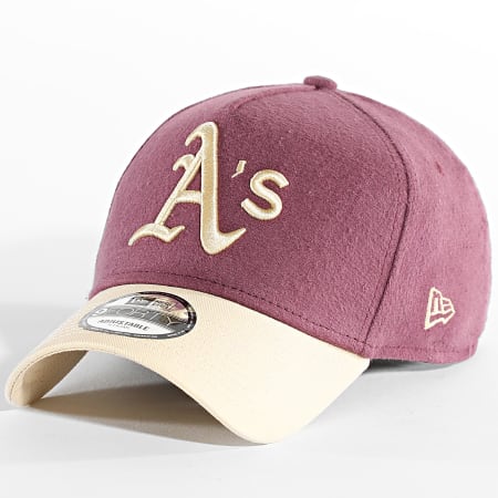 New Era - Casquette 9Forty Oakland Athletics 60586801 Bordeaux Beige