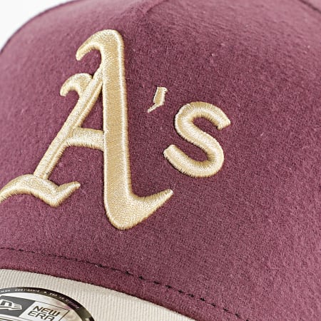 New Era - Casquette 9Forty Oakland Athletics 60586801 Bordeaux Beige