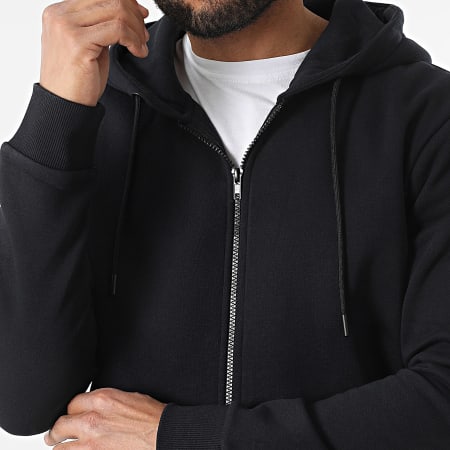 Only And Sons - Sweat Zippé Capuche Ceres Noir