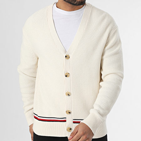 Tommy Hilfiger - Cardigan Structure Global Stripe 8087 Beige